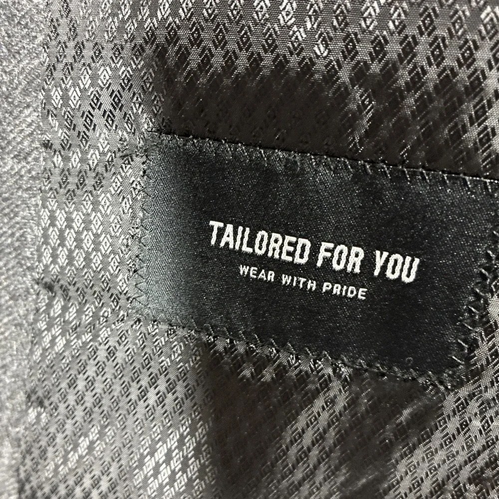 Combatant Gentlemen Charcoal Gray Tollegno 1900 Wool Blazer Mens 50R Slim